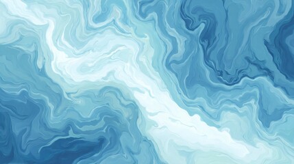 Obraz premium Abstract blue swirl pattern creating a tranquil and serene atmosphere.