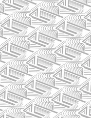 Seamless 3D geometric cube pattern background for modern abstract design