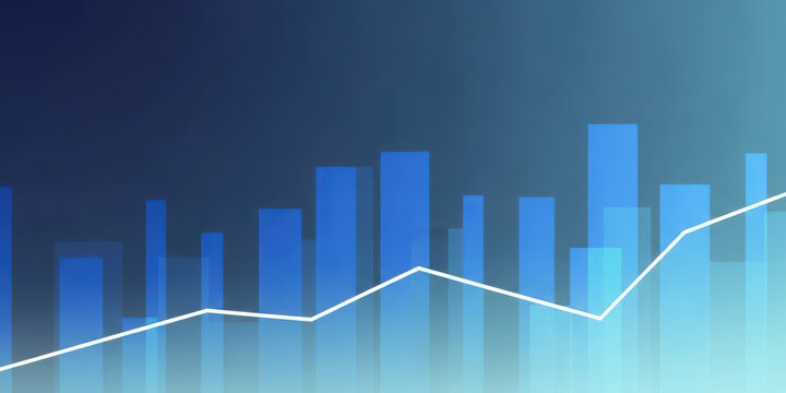 Futuristic horizontal financial illustration marketing abstract forex glowing chart technology trade business finance investment diagram banking information profit statistic analysis digital - Powered by Adobe