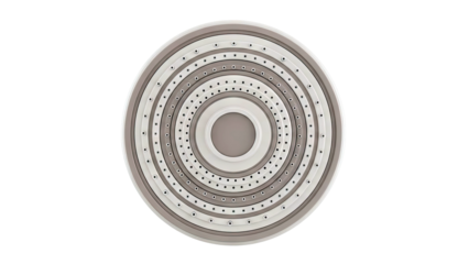 Concentric Circular Pattern with Small Holes