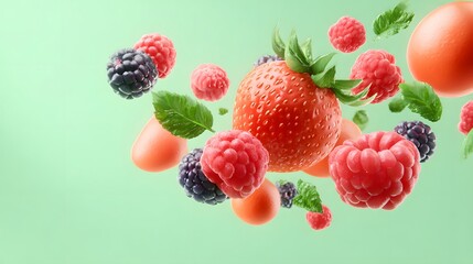 Clear fruit image, photo , generation AI 