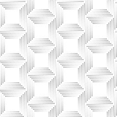Seamless 3D geometric cube pattern background for modern abstract design