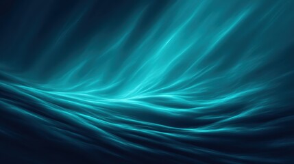 An abstract ocean wave design in vivid shades of turquoise and blue.