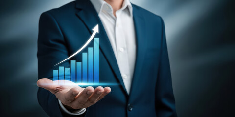 Business businessman growth grow investment analysis financial economic opportunity marketing profit solution professional achievement diagram increase leadership industry efficiency statistic