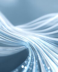 Digital transformation abstract background, flowing data lines,