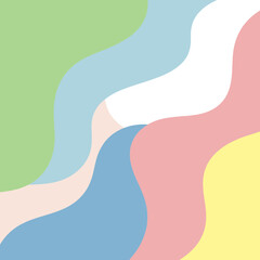 Abstract pastel waves flowing background