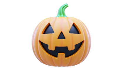 Jack-o'-lantern with a happy face