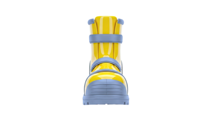 Yellow and Grey Safety Boot