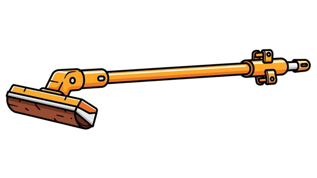 Medical ear curette illustration isolated on a white background.