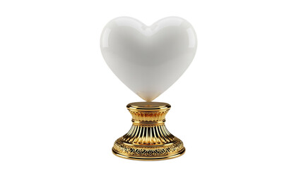 Elegant heart-shaped decorative lamp