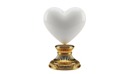 Elegant heart-shaped decorative lamp