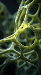 Intricate Green Cellular Structure