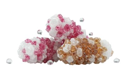 Crystalline Structures with Water Droplets