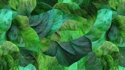 Abstract Green And Teal Geometric Pattern