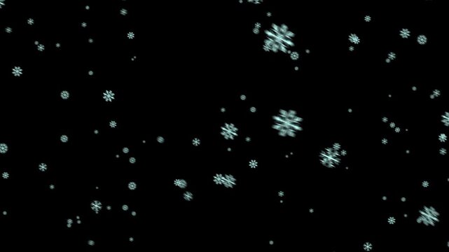 Magic glitter Loop Snow Overlay for fantasy winter sequence