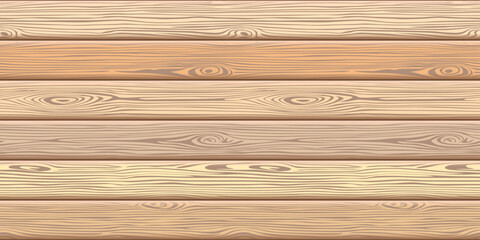 Wood plank wall, horizontal slats, wood texture vector design