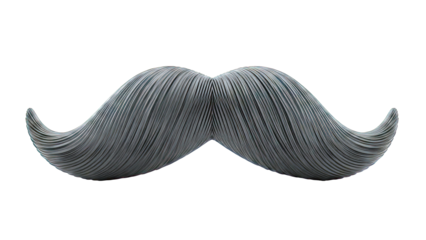 Black Handlebar Mustache Prop