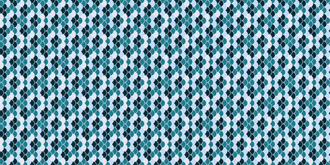 Seamless teal and white geometric pattern.  Elegant, repeating design ideal for textile prints, website backgrounds, or decorative projects.