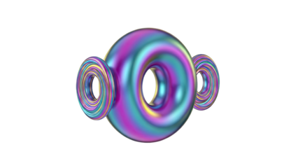 Iridescent Torus Shapes
