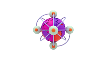 Abstract Atom Model of Earth