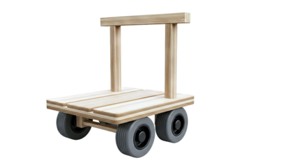 Wooden Wagon with Wheels