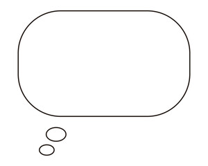 Hand-Drawn Speech Bubble Line Art &ndash; Simple Talk Balloon Vector Icon
