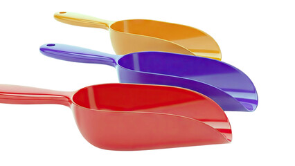 Three Colorful Scoops in a Row