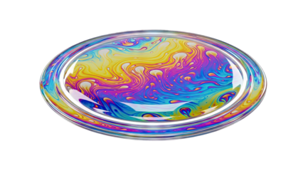 Iridescent Soap Bubble Surface