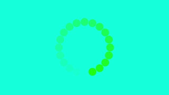 4K motion graphic with green screen of Loading circle  loading bar video. Animation of preloader animation web  interface buffering upload with alpha