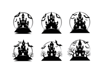Set of Human Brain Anatomy Illustrations on Transparent Background for Medical and Educational Use