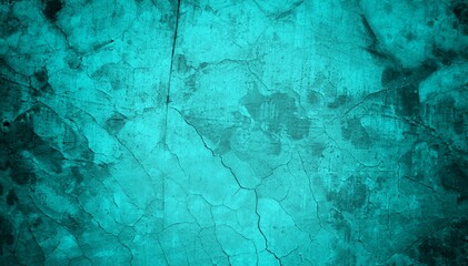 A vivid teal cracked surface texture suitable as a neutral background for graphic design, photography backdrops, or websites. The distressed
