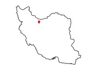 map of Iran