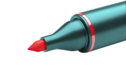 Red Felt Tip Marker Detail
