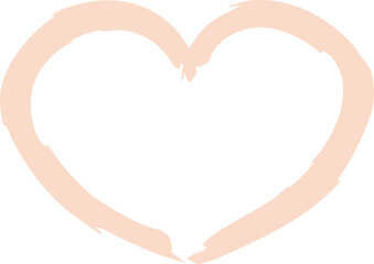 Minimalist heart-shaped border suitable for romantic, love, or health-themed digital content and design projects.