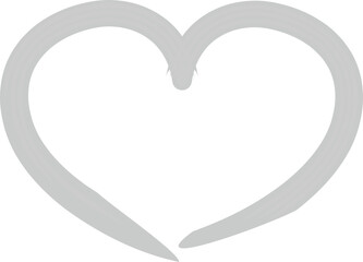 Simple heart icon symbolizing love, affection, and emotional connection for use in websites and apps.
