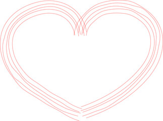 A detailed heart shape outline suitable for romantic, love, or health-related digital content and designs.