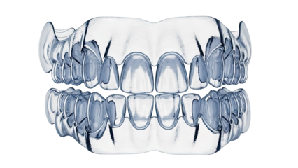 Clear dental aligners for teeth straightening