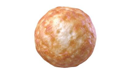 Baked Bread Roll with Golden Brown Crust and Blemishes