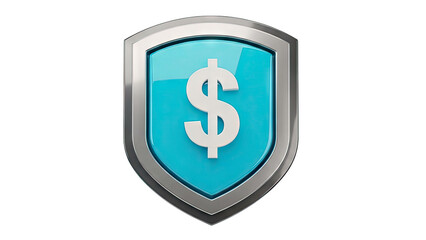 Obraz premium Shield with Dollar Sign