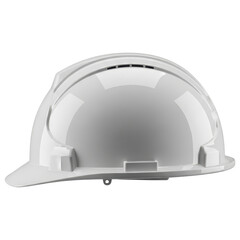 Safety helmet construction hard hat clean white plastic on transparent background