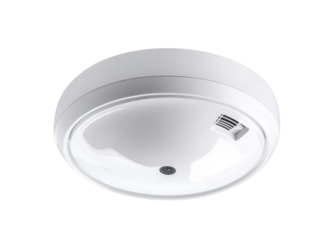 Ceiling Mounted Security Camera Sensor Isolated - Powered by Adobe