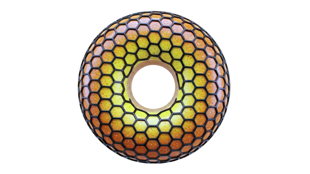 Honeycomb Donut - Powered by Adobe