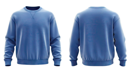 Blue Crewneck Sweatshirt Mockup