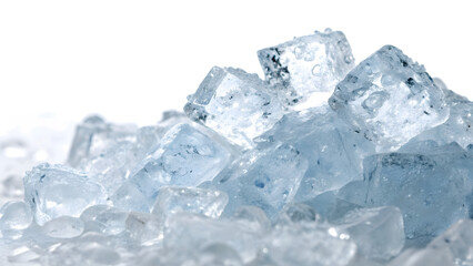 ice cubes isolated on white background