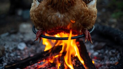 Traditional metalworking in progress