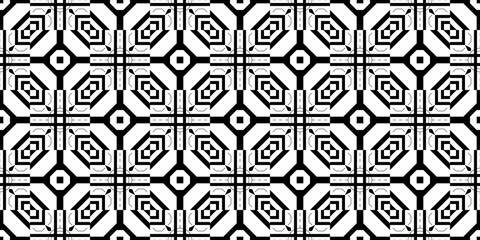 Seamless Transparent Art Deco Geometric Pattern Template