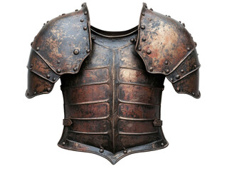Naklejka premium Weathered Medieval Steel Armor Breastplate