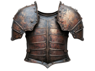 Weathered Medieval Steel Armor Breastplate