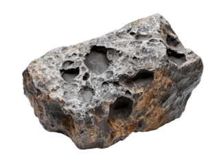 Weathered Meteorite Rock Isolated