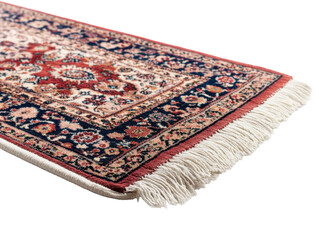 Decorative Persian style rug with fringe